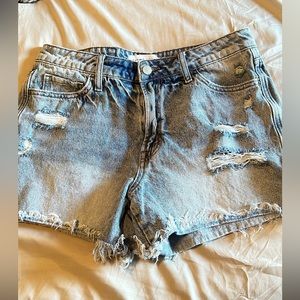 High-Rise Flying Monkey denim shorts